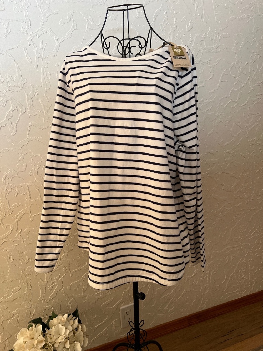FatFace Breton Stripe Cotton Top
